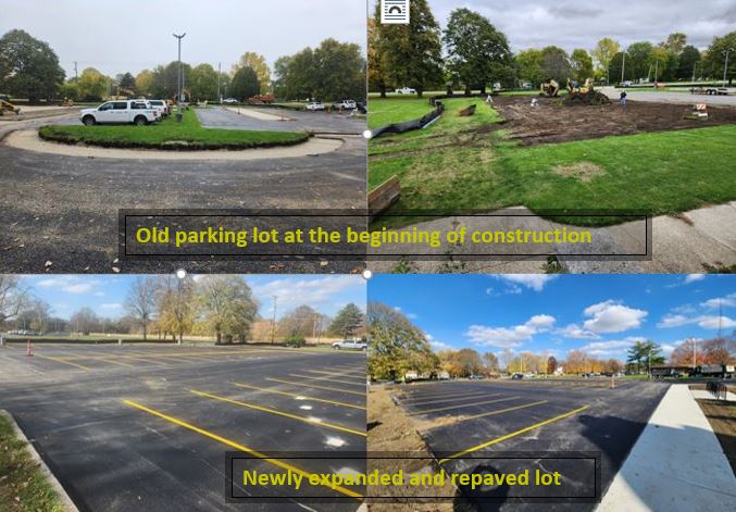 Parking Lot Before and After